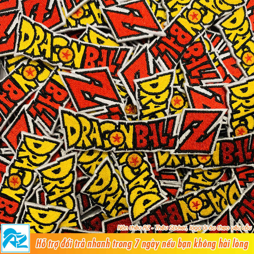 Patch vải ủi vá áo thêu hình logo songoku dragon ball S182