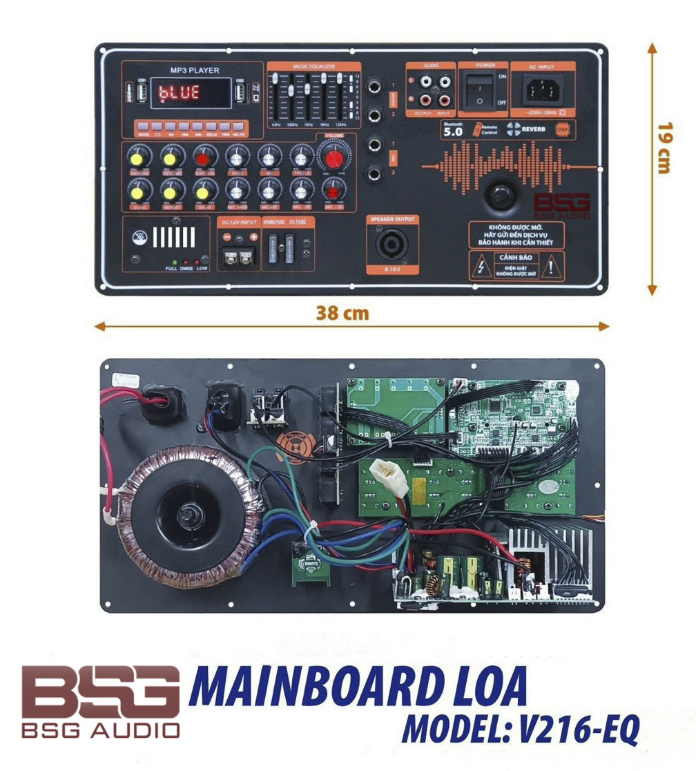 MẠCH LOA KÉO CÔNG SUẤT LỚN CÓ EQ Equalizer KST