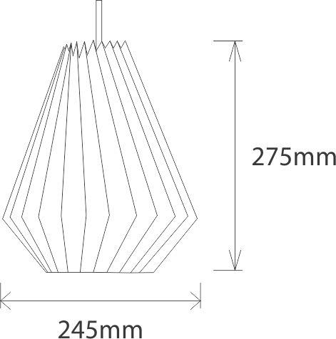 Đèn gỗ thả trần trang trí Hektor