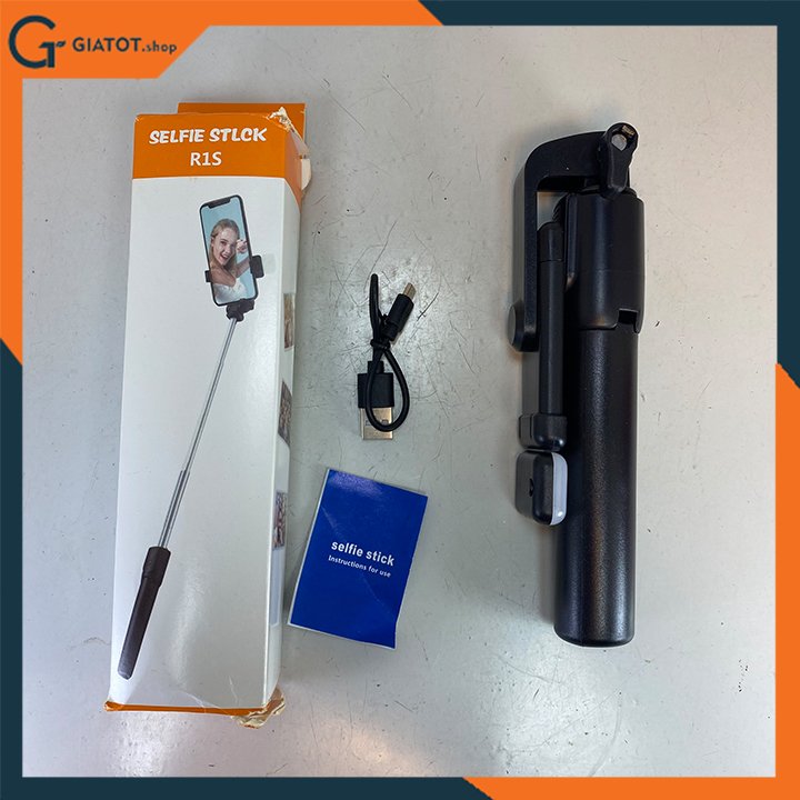 Gậy tự sướng 3 chân kiêm remote Bluetooth new
