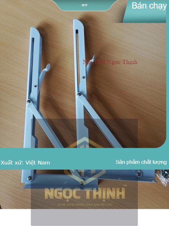 Bản lề gấp hàng nhập khẩu, chất liệu thép dày dặn, dùng làm kệ hoặc bàn treo tường