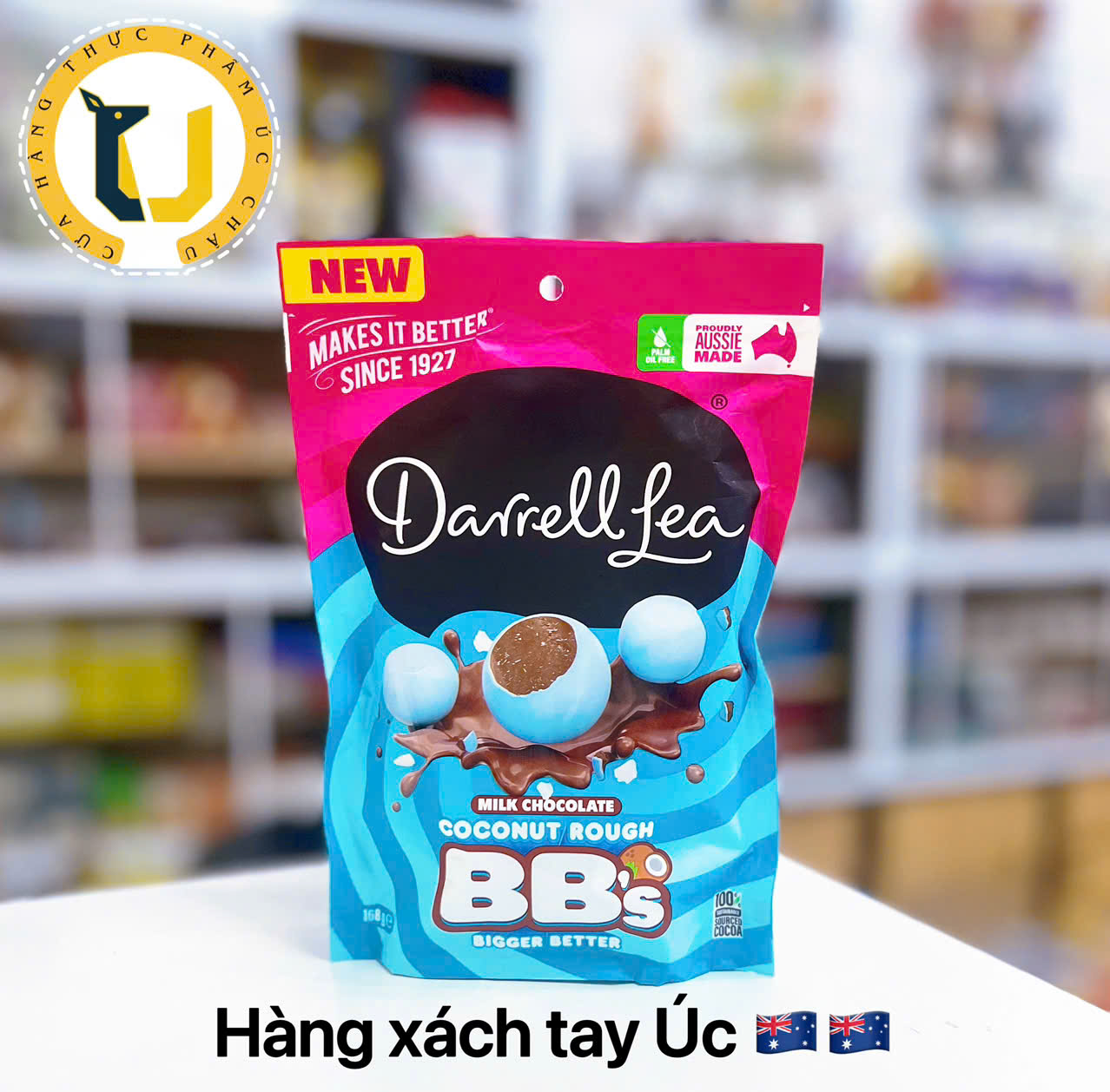 (MUA2 TẶNG1) Kẹo socola ÚC DARRELL LEA BB's and Bullets chocolate nhiều vị