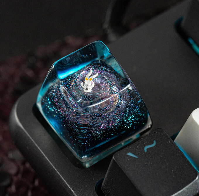 Keycap no face in Studio Ghibli, button keyboard anime no face, keycap for mechanical keyboard