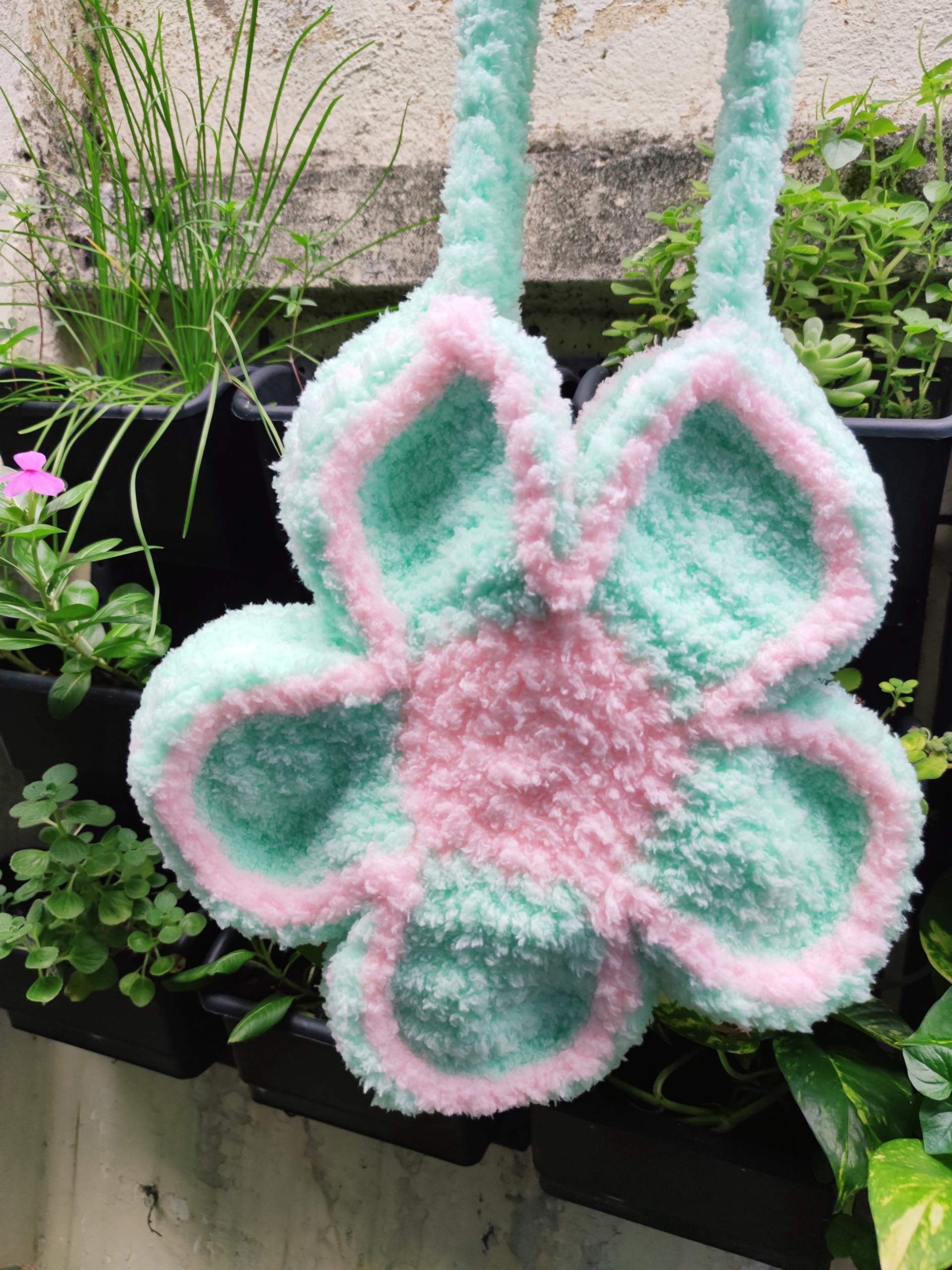 (Ảnh Thật) Túi Len Hoa - Bloom Flower Bag [ Màu và cách phối tùy chọn ]