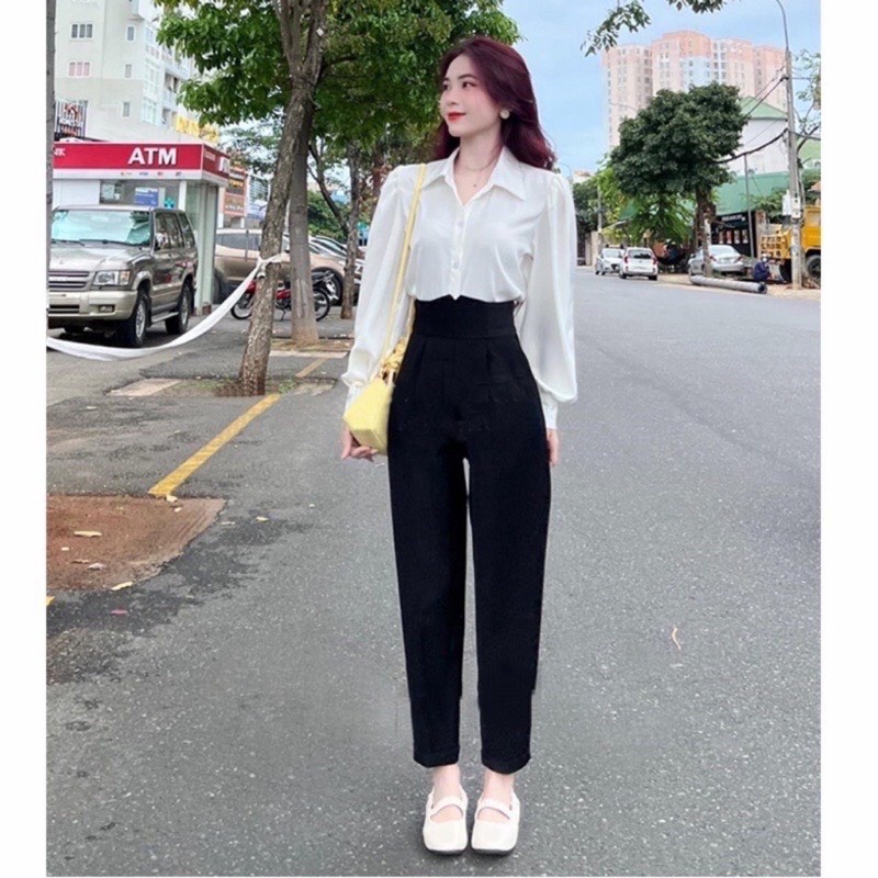 QUẦN BAGGY CẠP V LƯNG CAO