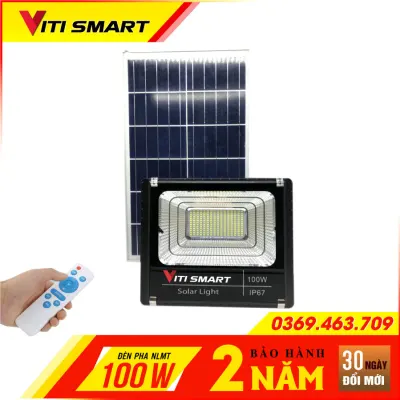 Đèn năng lượng mặt trời VITI SMART công suất 100W. Den nang luong mat troi VITI SMART