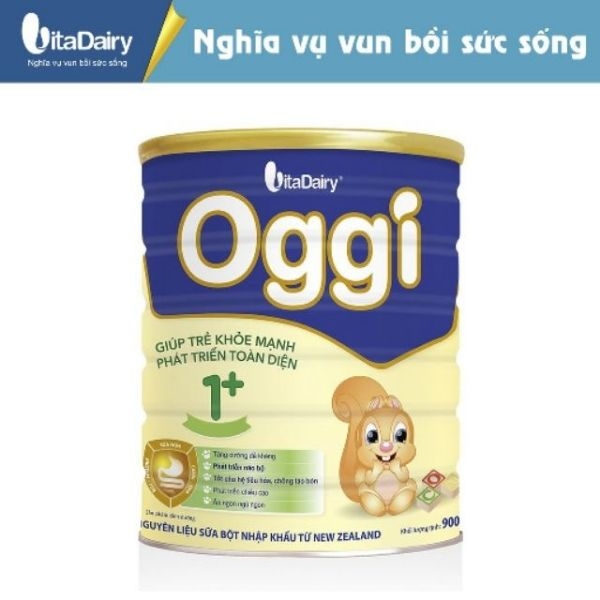 Sữa bột OGGI 1+ 900g Date mới
