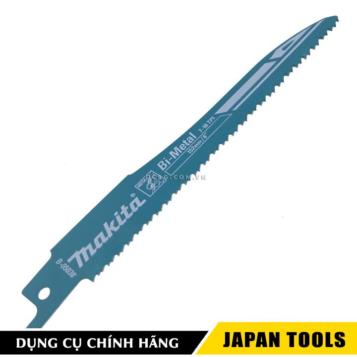 Lưỡi cưa kiếm kim loại 152x18x0.9mm Makita B-05038 (1 lưỡi) | Japan Tools
