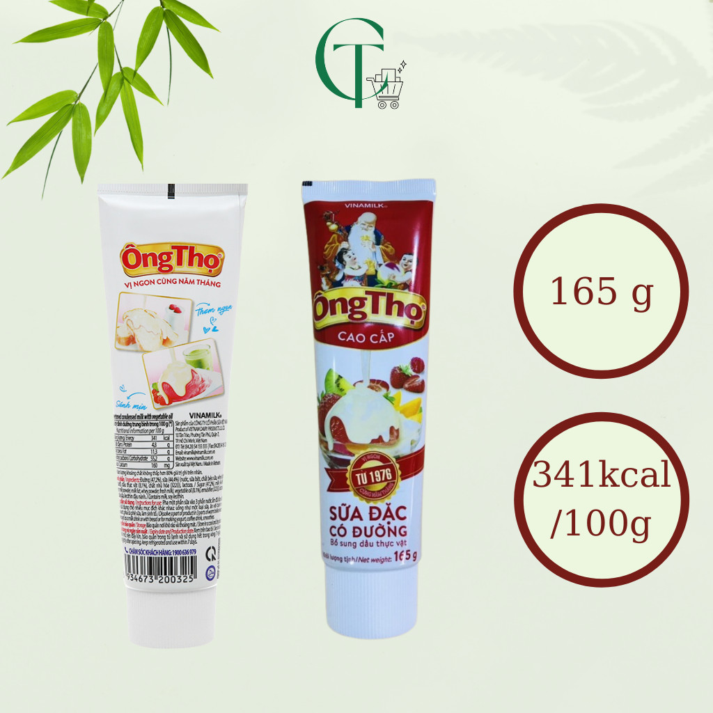 Sữa đặc có đường Ông Thọ dạng tuýp 165g
