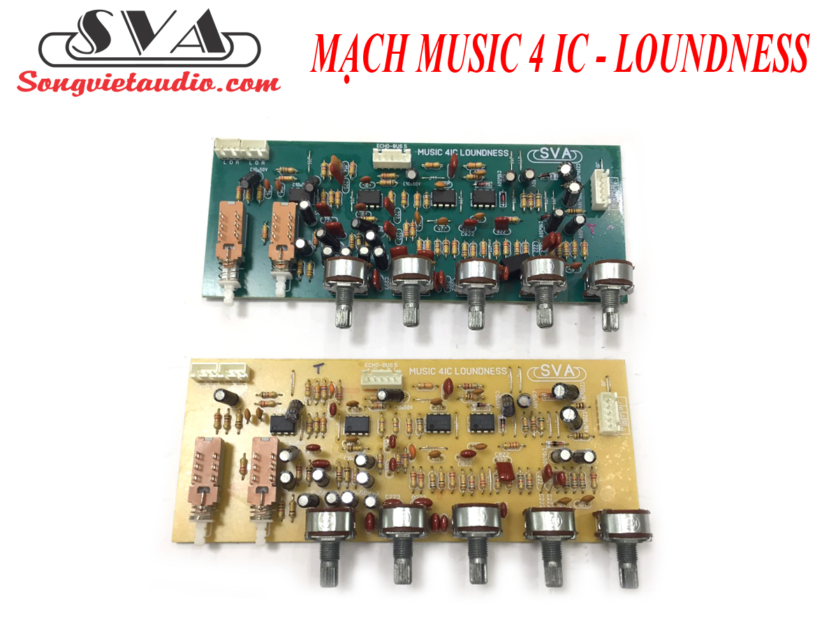 MẠCH MUSIC 4 IC - LOUNDNESS - KÈM DÂY