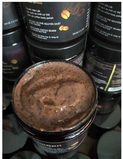 Tẩy da chết coco cà phê daklak_đậm cà phê_hũ 200gr