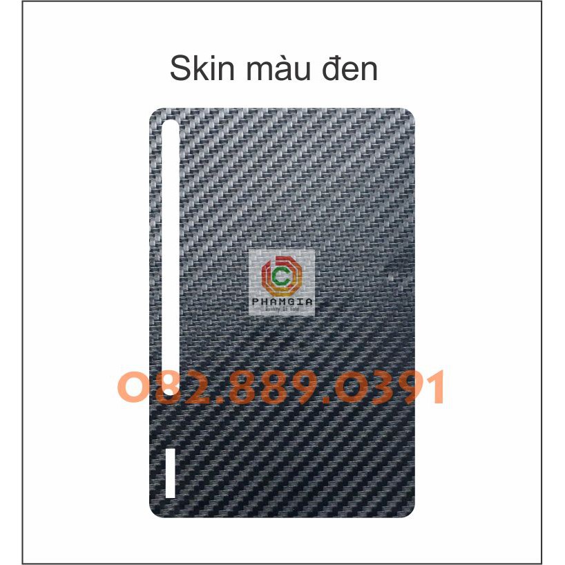 Miếng dán mặt lưng skin carbon Samsung Galaxy Tab S7+ / S7