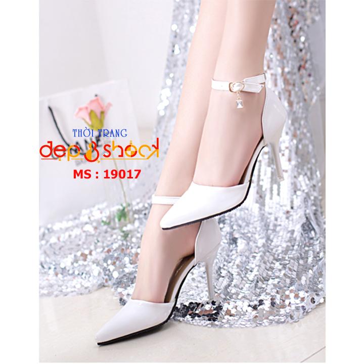 Sandal cao gót 7 phân bít mũi mang êm chân có big size