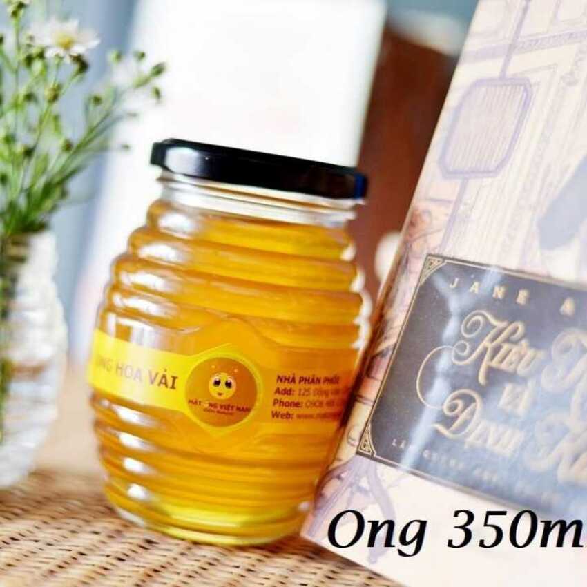 Bee glass pot 350ml – combo 8 pots/jars