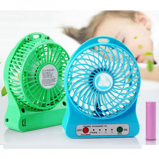 [HCM](SALE SẬP SÀN) Quạt Mini siêu tốc 3 tốc độ để bàn siêu mát siêu xinh Hàn Quốc (tặng kèm pin sạc xịn).