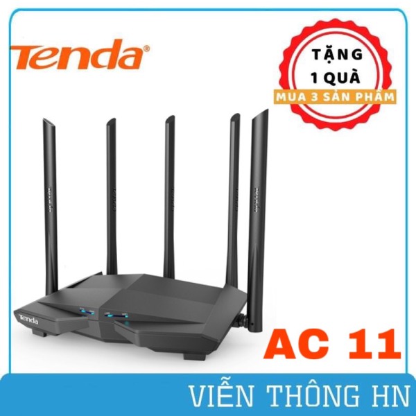 Bảng giá Bộ phát wifi tenda ac11 1200mp anten 6dbi/cpu 1GHz/ram 128 DDR3 phiên bản nâng cấp của tenda ac10 - model wifi 5 râu - bộ phát sóng kích sóng nối sóng khuếch đại wifi xuyên tường - vienthonghn Phong Vũ