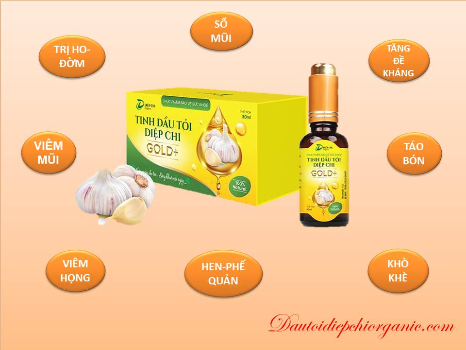 combo 2 dầu tỏi diệp chi gold +
