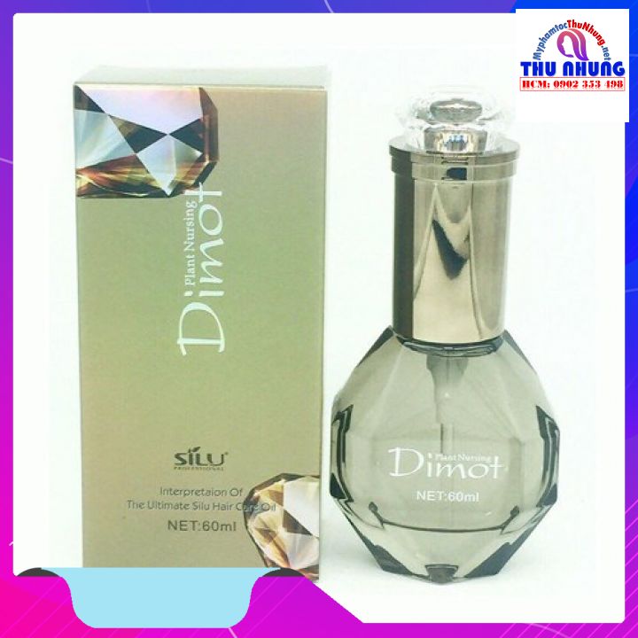 [HCM]TINH DẦU BÓNG TÓC KIM CƯƠNG DIMOT SILU HƯƠNG CHANEL DƯỠNG TÓC KHÔ 60ML