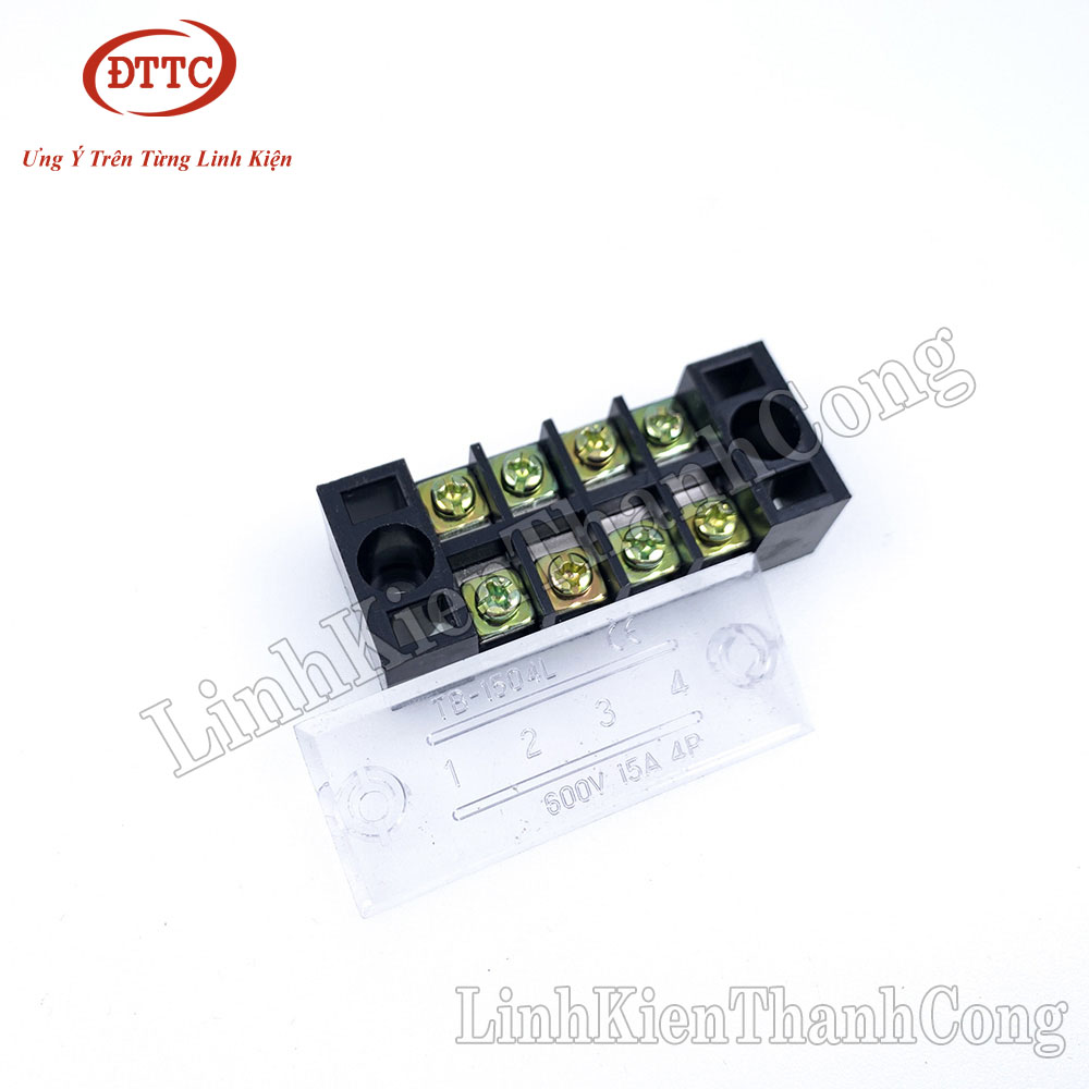 Cầu đấu domino 15a 600v 3p tb-1503, 4p tb-1504, 6p tb-1506, 10p tb-1510, 12p tb-1512