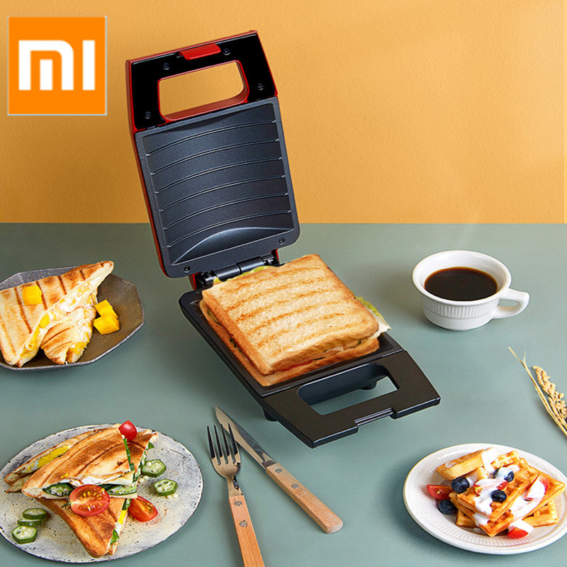Giá bán YouPin MIJIA PINLO Mini Máy bánh mì sandwich, máy ăn sáng, lò nướng bánh mì nhiều bếp, lò nướng cơ điện, bánh mì đĩa nóng, bánh kếp, bánh quế