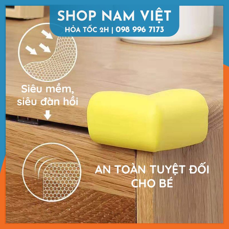 Miếng Xốp Bọc Cạnh Bàn, Bịt Góc Tủ Bảo Vệ An Toàn Cho Bé