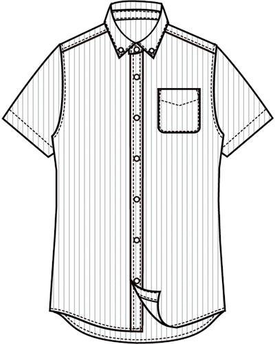 GIORDANO Áo Sơ Mi Trơn Ngắn Tay Có Túi Nam 01042212