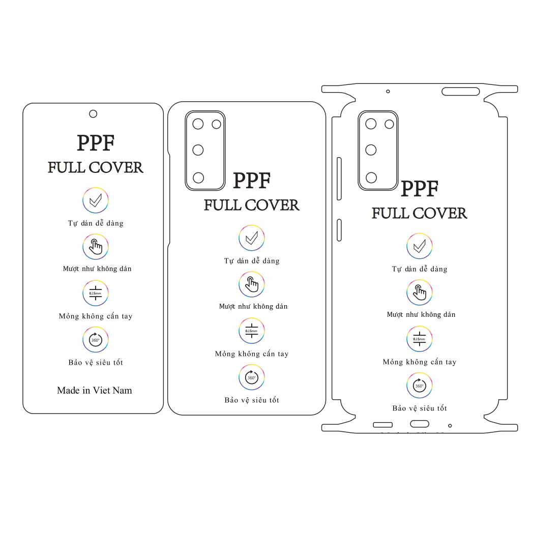Dán dẻo PPF Samsung S20 FE – Tặng cường lực camera
