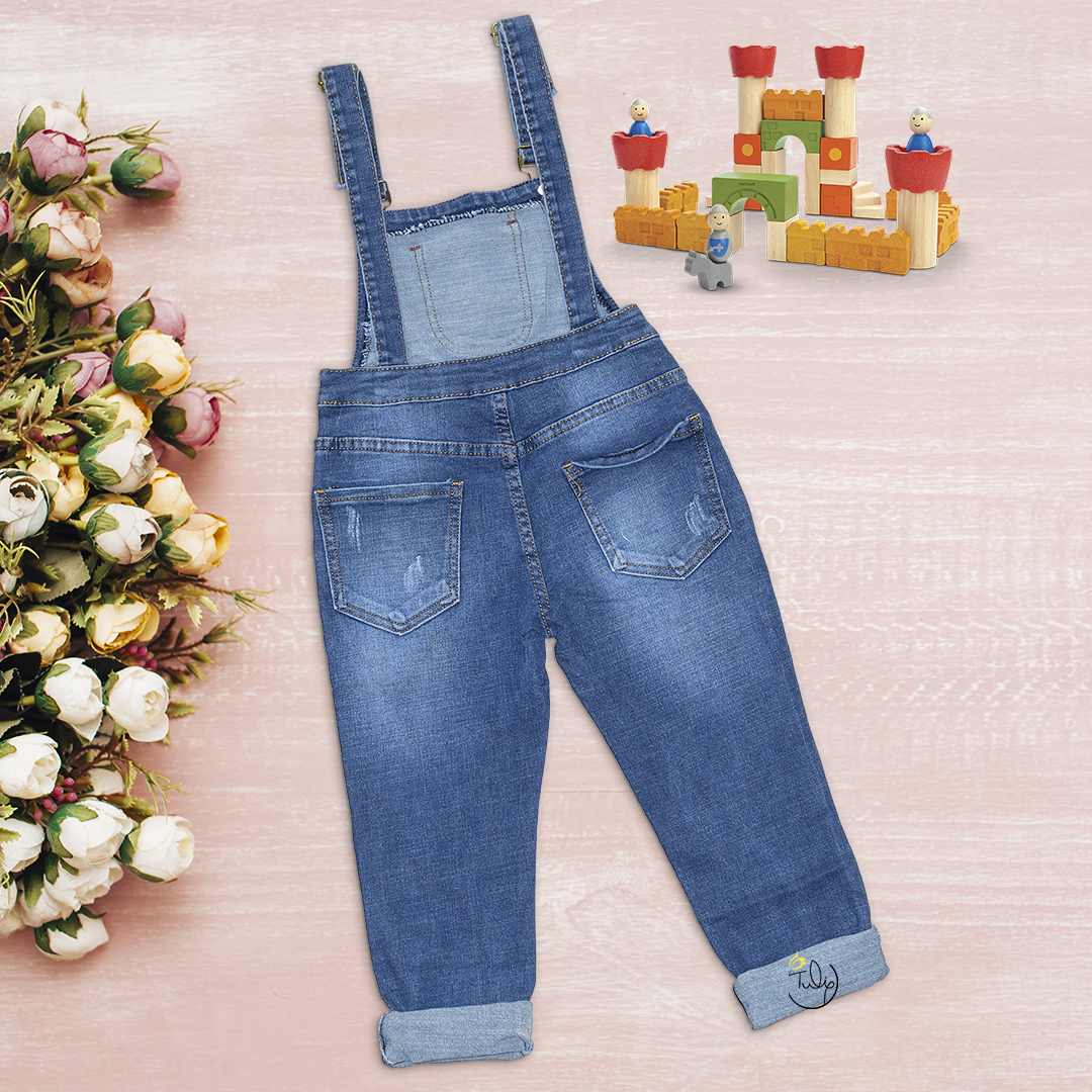 Quần yếm jean dài cho bé gái size đại