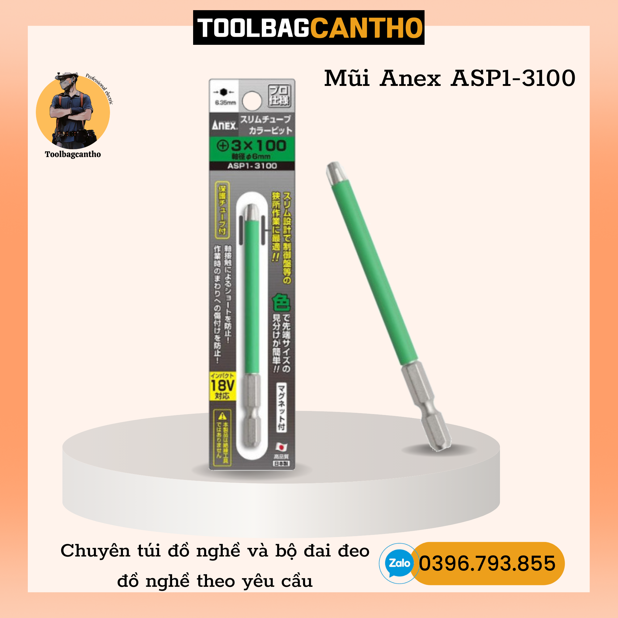 Mũi vít Anex Ph3 ASP1-3100