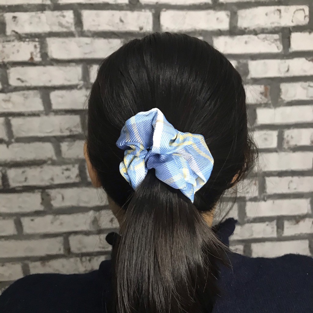 Chun cột tóc scrunchies nhiều màu sắc co dãn tốt