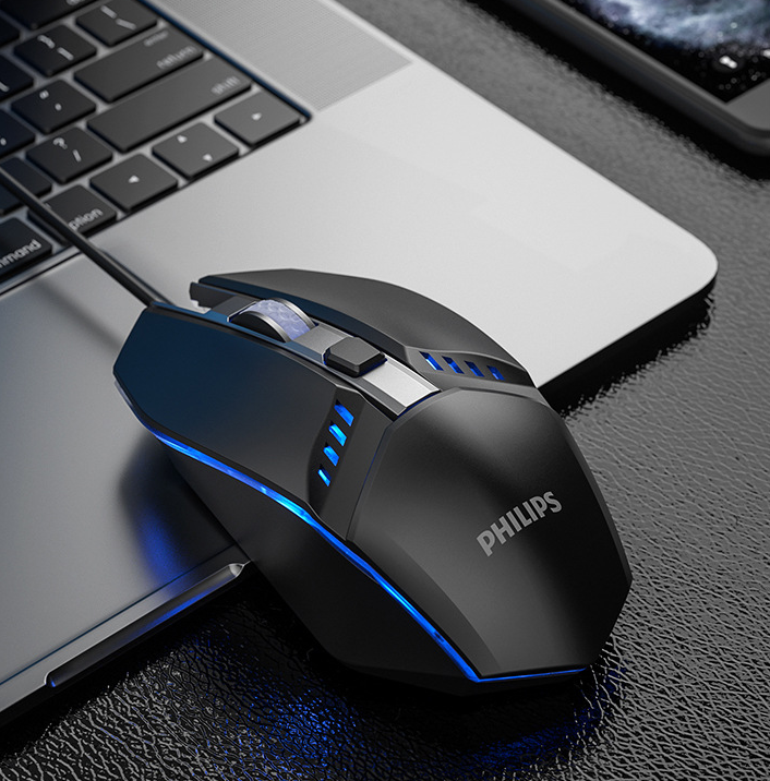Chuột gaming Philips G401, 1600dpi, chuột có dây gaming.