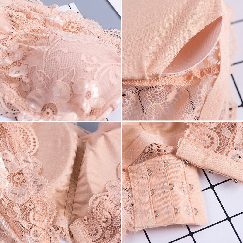Áo Bra Quây Ren Không Dây Cài Sau Siêu Đẹp- ÁO BRA QUÂY REN HOA KHÔNG DÂY ĐỆM MỎNG CHỐNG TỤT HỞ VAI CHẤT SIÊU ĐẸP