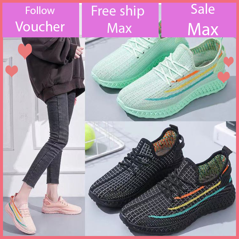 Giày sneaker thể thao nữ buộc dây siêu nhẹ V280