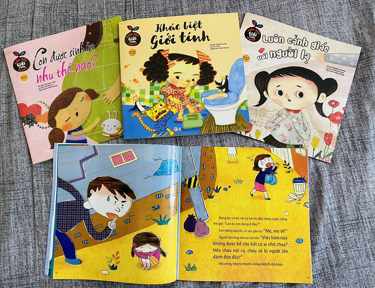 Bộ 10 cuốn sách giáo dục giới tính cho trẻ từ 3-9 tuổi