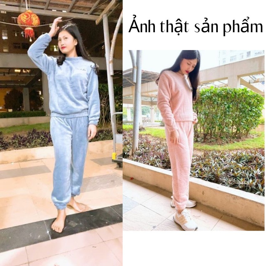 Bộ đồ cho mẹ và bé chất lông cừu siêu ấm - Q49482