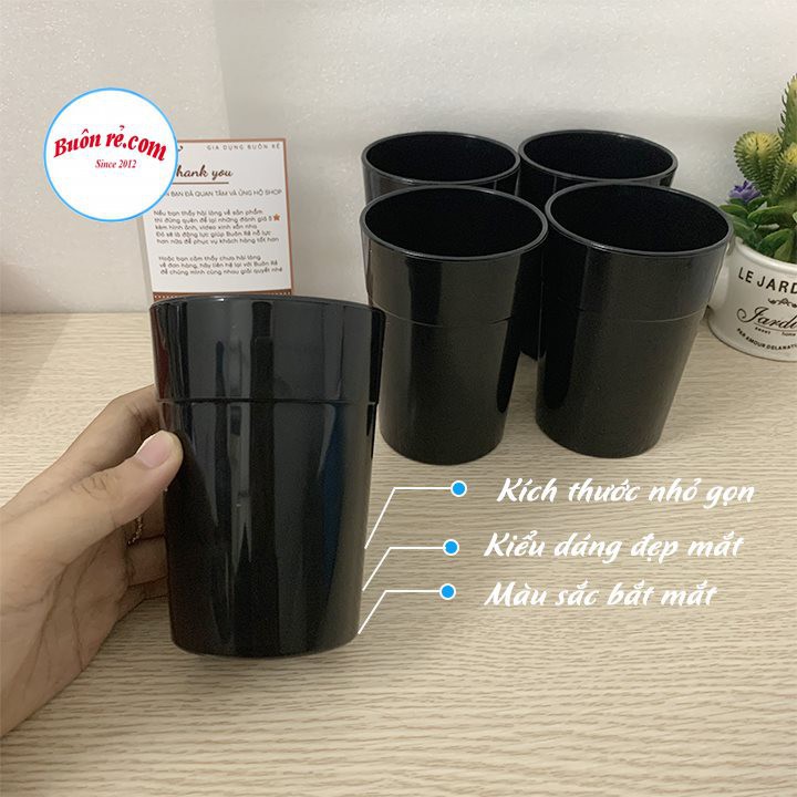 Combo 10 Cốc phíp nhựa uống nước Việt Nhật 330ml - Cốc nhựa chịu nhiệt cao cấp bền đẹp - br 01288