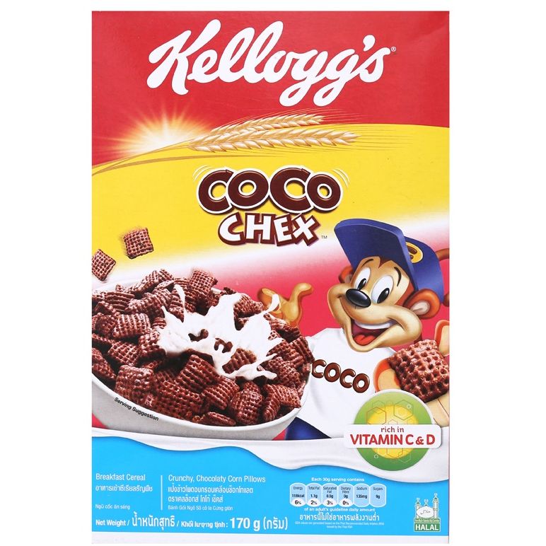 Ngũ cốc ăn sáng Kellogg’s Coco Chex 170g
