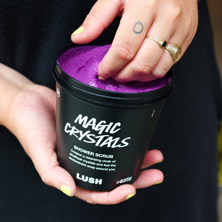 [HCM]Sữa tắm có hạt Scrub LUSH - Magic Crystals Shower Scrub