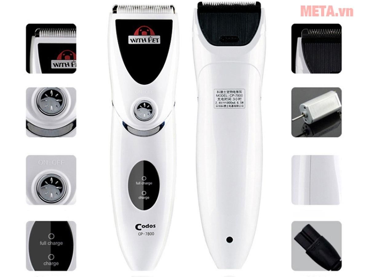 Tông đơ cắt lông chó codos 7800 Phụ kiện Long Vũ