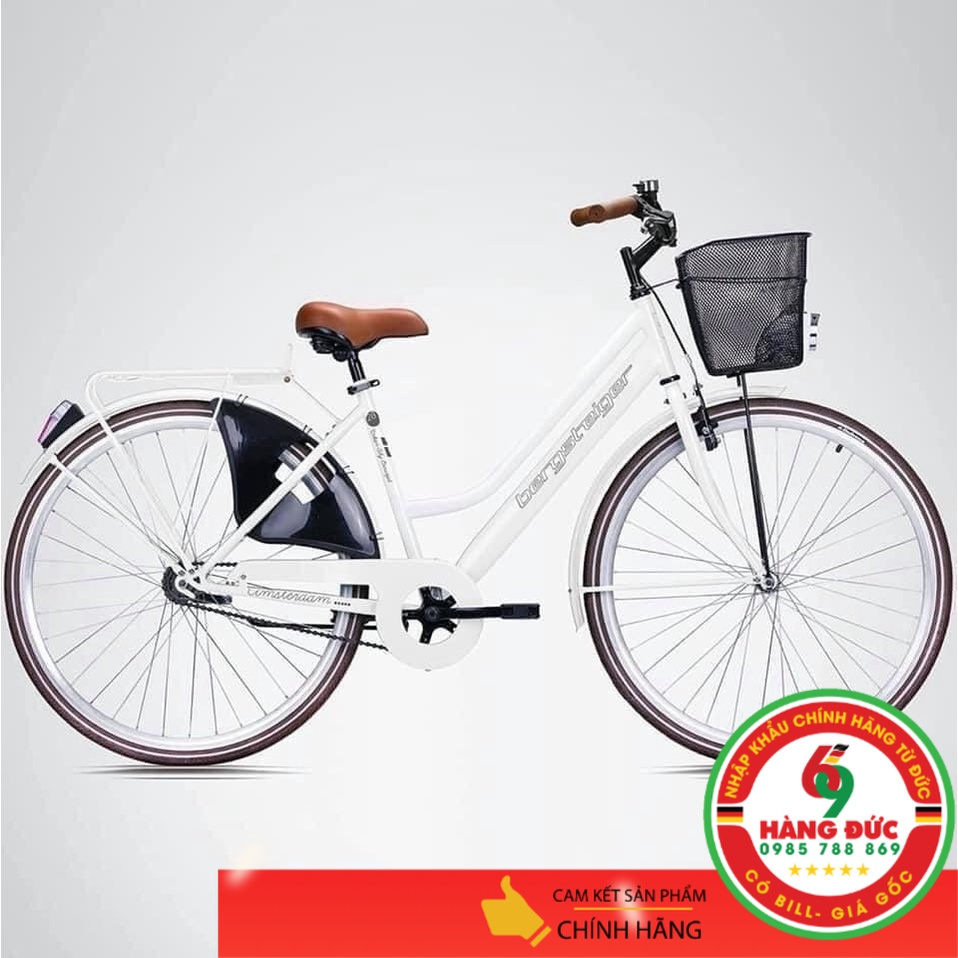 Xe đạp nữ Bergsteiger Cityrad (Đỏ và mint) - HANGDUC69