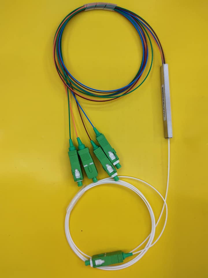 Bộ chia quang PLC mini 1:4 SC/APC, SC/UPC