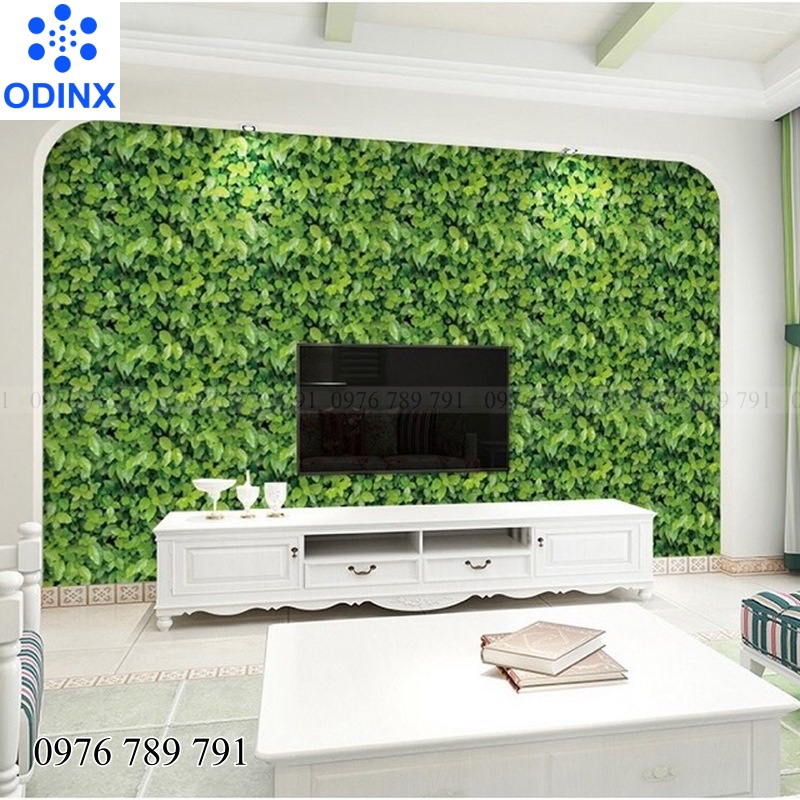 CUỘN 10M GIẤY DÁN TƯỜNG (decal cuộn) MÃ THẢM LÁ 3D