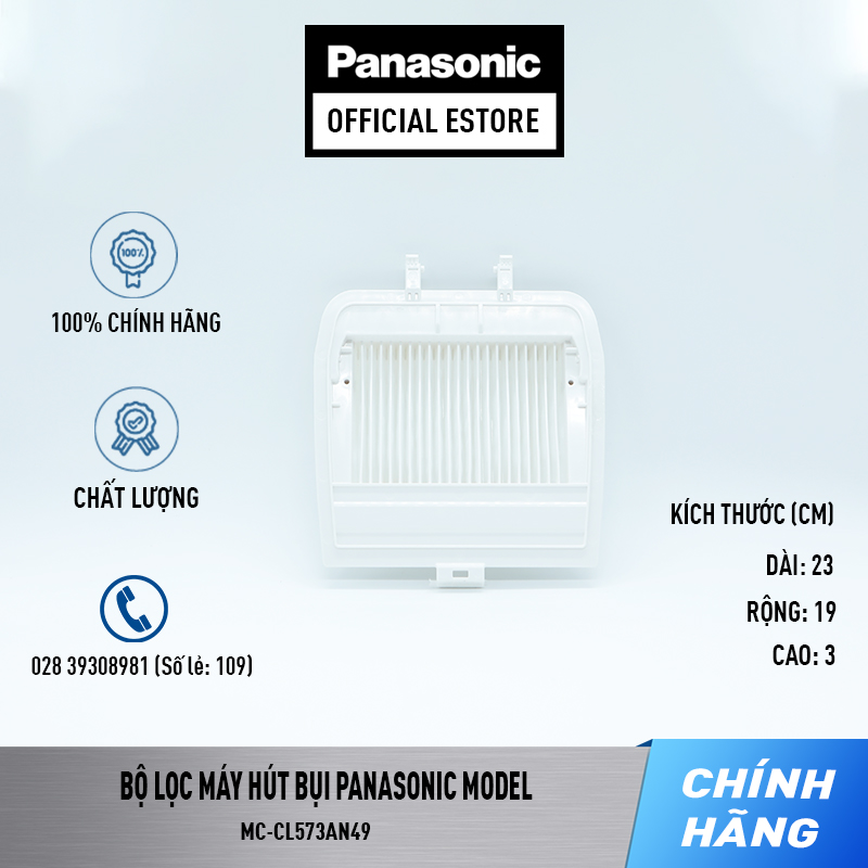 Bộ lọc bụi của máy hút bụi panasonic model mc-cl571gn49 mc-cl573an49 mc-cl575kn49 mc-cl787tn49 mc-cl789rn49 - lưới lọc bụi máy hút bụi panasonic