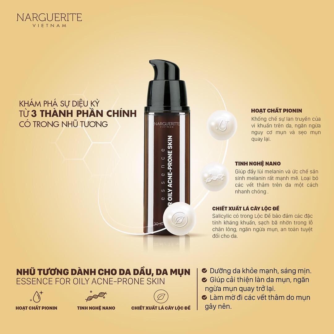 Nhũ Tương Narguerite da Dầu và da Mụn