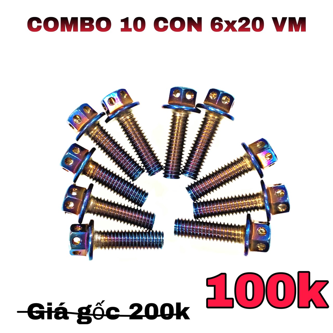 [HCM]COMBO 10 CON ỐC THÁI KIỂU CHO XE MÁY