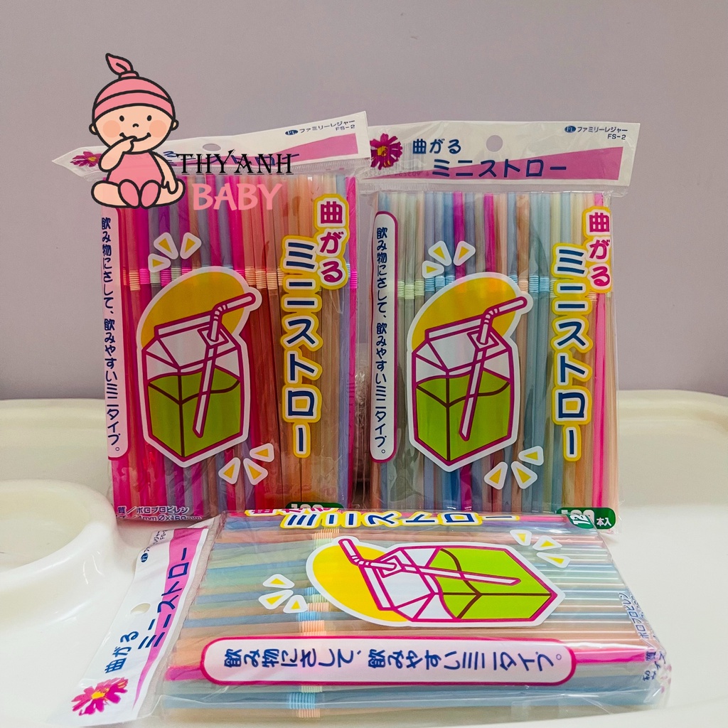 Set 120 ống hút nhựa - Nhật Bản