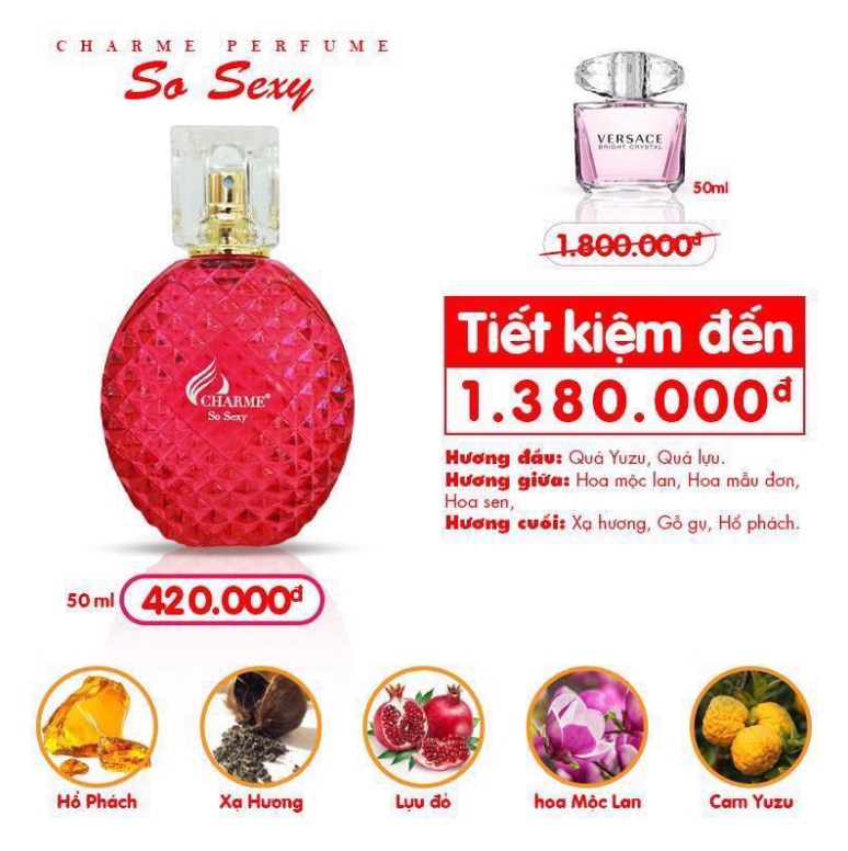Nước Hoa Chiết CHARME So Sexy 10ml