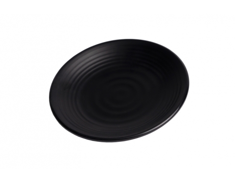 [HCM]Đĩa Nhựa Melamine Đen Nhám 22cm