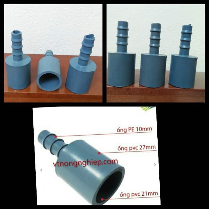 cút nối ống nước 21-27- đuôi 10 ly