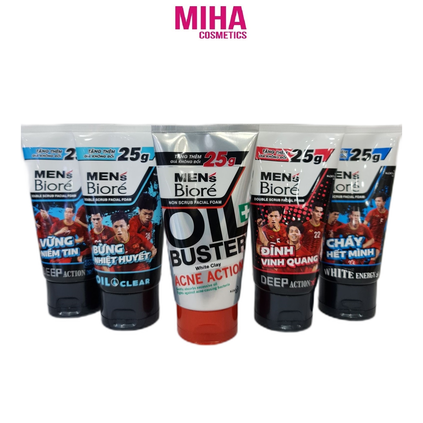 Sữa Rửa Mặt Biore Men Dành Cho Nam Sạch Sâu Giảm Thâm Ngừa Mụn 125g